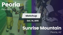 Matchup: Peoria vs. Sunrise Mountain  2016