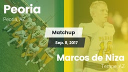 Matchup: Peoria vs. Marcos de Niza  2017