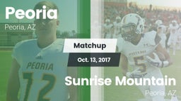 Matchup: Peoria vs. Sunrise Mountain  2017