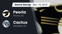 Recap: Peoria  vs. Cactus  2019