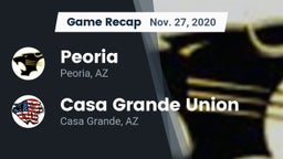 Recap: Peoria  vs. Casa Grande Union  2020