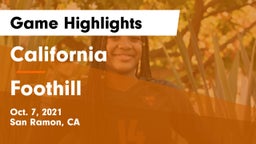 California  vs Foothill Game Highlights - Oct. 7, 2021