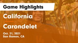 California  vs Carondelet  Game Highlights - Oct. 21, 2021
