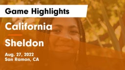 California  vs Sheldon  Game Highlights - Aug. 27, 2022