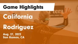 California  vs Rodriguez  Game Highlights - Aug. 27, 2022