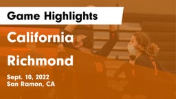 California  vs Richmond  Game Highlights - Sept. 10, 2022