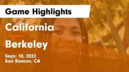 California  vs Berkeley  Game Highlights - Sept. 10, 2022