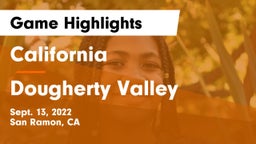 California  vs Dougherty Valley  Game Highlights - Sept. 13, 2022