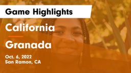 California  vs Granada  Game Highlights - Oct. 6, 2022
