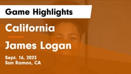 California  vs James Logan  Game Highlights - Sept. 16, 2023