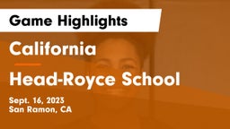 California  vs Head-Royce School Game Highlights - Sept. 16, 2023
