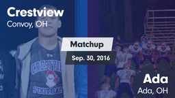 Matchup: Crestview vs. Ada  2016