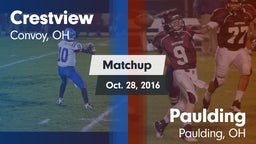 Matchup: Crestview vs. Paulding  2016