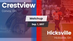 Matchup: Crestview vs. Hicksville  2017