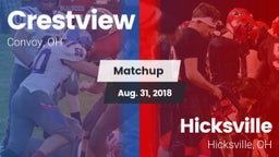 Matchup: Crestview vs. Hicksville  2018