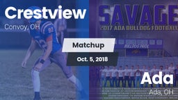 Matchup: Crestview vs. Ada  2018