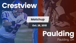Matchup: Crestview vs. Paulding  2018