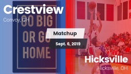 Matchup: Crestview vs. Hicksville  2019