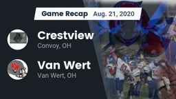 Recap: Crestview  vs. Van Wert  2020