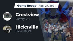 Recap: Crestview  vs. Hicksville  2021