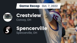 Recap: Crestview  vs. Spencerville  2022