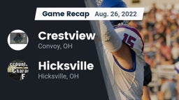 Recap: Crestview  vs. Hicksville  2022