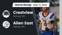 Recap: Crestview  vs. Allen East  2022