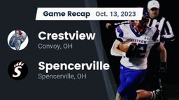 Recap: Crestview  vs. Spencerville  2023