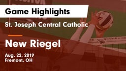 St. Joseph Central Catholic  vs New Riegel  Game Highlights - Aug. 22, 2019