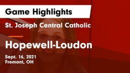 St. Joseph Central Catholic  vs Hopewell-Loudon  Game Highlights - Sept. 16, 2021