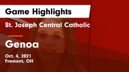 St. Joseph Central Catholic  vs Genoa  Game Highlights - Oct. 4, 2021