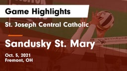 St. Joseph Central Catholic  vs Sandusky St. Mary Game Highlights - Oct. 5, 2021