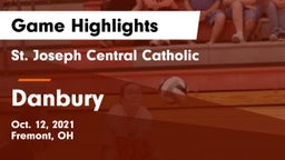 St. Joseph Central Catholic  vs Danbury  Game Highlights - Oct. 12, 2021