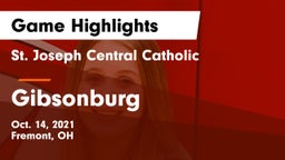 St. Joseph Central Catholic  vs Gibsonburg  Game Highlights - Oct. 14, 2021