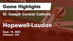 St. Joseph Central Catholic  vs Hopewell-Loudon  Game Highlights - Sept. 15, 2022