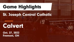 St. Joseph Central Catholic  vs Calvert  Game Highlights - Oct. 27, 2022