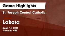 St. Joseph Central Catholic  vs Lakota Game Highlights - Sept. 14, 2023