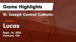 St. Joseph Central Catholic  vs Lucas  Game Highlights - Sept. 16, 2023