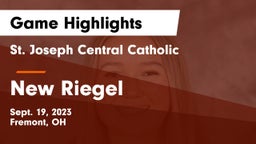 St. Joseph Central Catholic  vs New Riegel  Game Highlights - Sept. 19, 2023