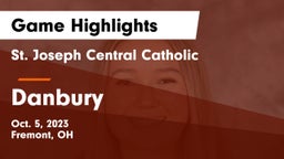 St. Joseph Central Catholic  vs Danbury  Game Highlights - Oct. 5, 2023