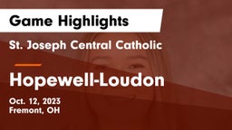 St. Joseph Central Catholic  vs Hopewell-Loudon  Game Highlights - Oct. 12, 2023