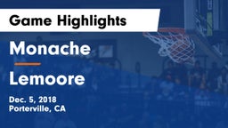 Monache  vs Lemoore Game Highlights - Dec. 5, 2018