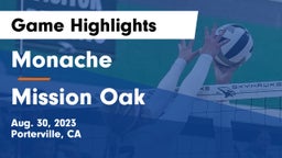 Monache  vs Mission Oak  Game Highlights - Aug. 30, 2023