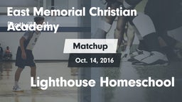 Matchup: East Memorial Christ vs. Lighthouse Homeschool 2016