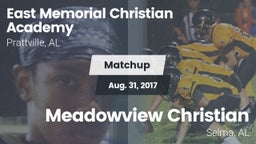 Matchup: East Memorial Christ vs. Meadowview Christian  2017