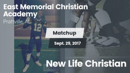 Matchup: East Memorial Christ vs. New Life Christian 2017
