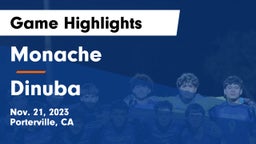 Monache  vs Dinuba  Game Highlights - Nov. 21, 2023