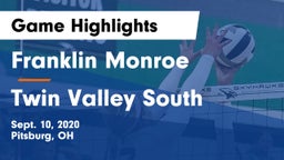 Franklin Monroe  vs Twin Valley South  Game Highlights - Sept. 10, 2020