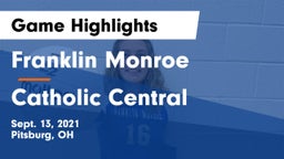 Franklin Monroe  vs Catholic Central Game Highlights - Sept. 13, 2021