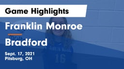 Franklin Monroe  vs Bradford  Game Highlights - Sept. 17, 2021